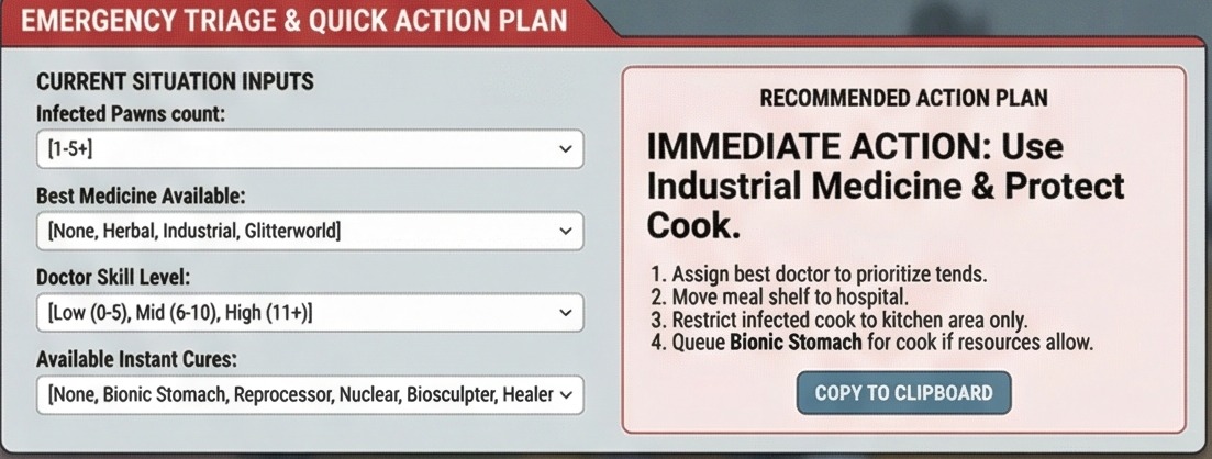 rimworld gut worms emergency triage plan mobile preview