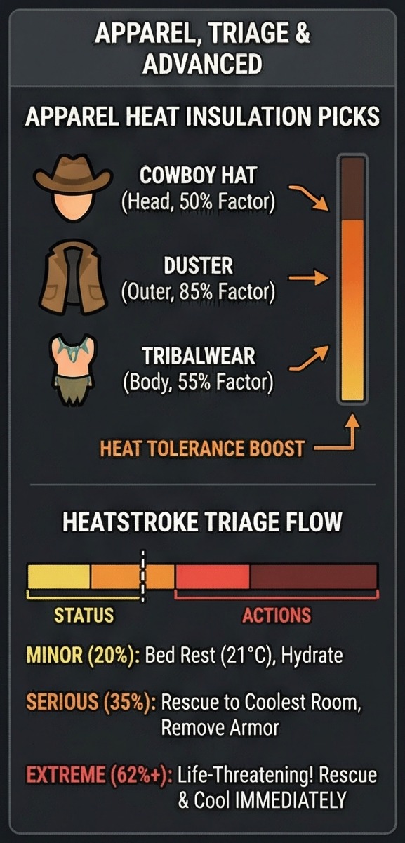 How to survive heat wave RimWorld apparel and heatstroke panel