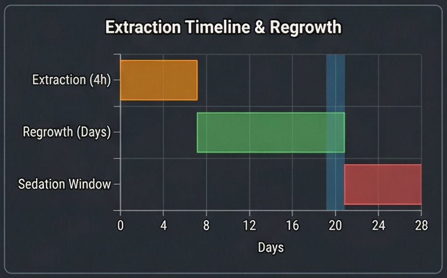 rimworld gene extractor extraction timeline and regrowth chart