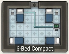 how to make hospital bed rimworld 6 bed layout
