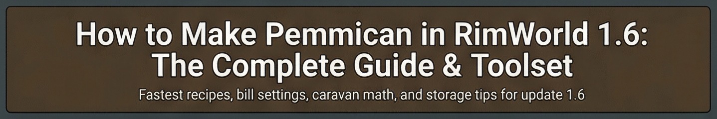 how to make pemmican rimworld hero banner