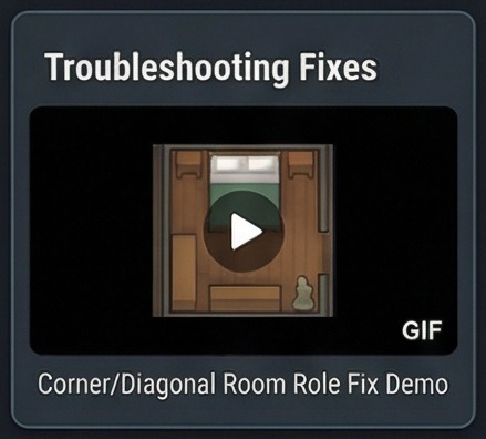 rimworld bedroom troubleshooting panel for room role fixes