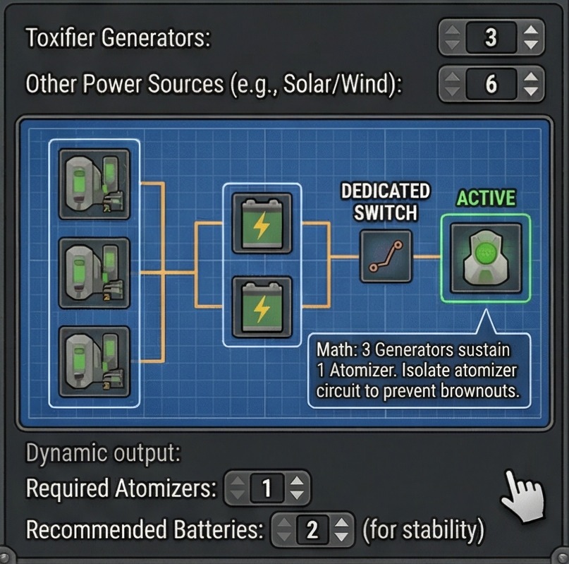rimworld pollution cleanup 6 to 3 to 1 calculator panel reference