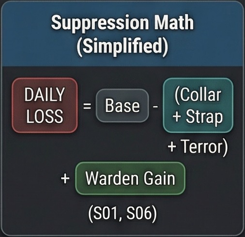 how to reduce slave suppression rimworld suppression math card