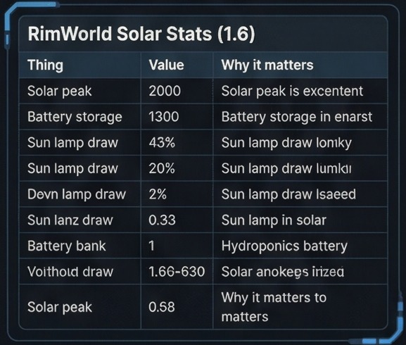 how to make solar generator rimworld poster numbers card