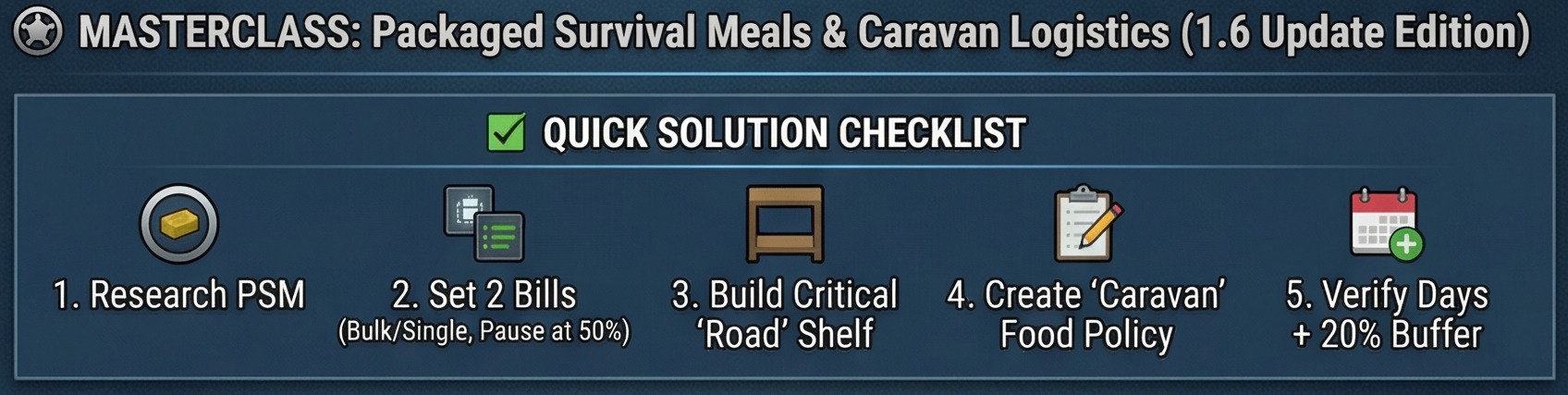 how to make packaged survival meals rimworld quick overview