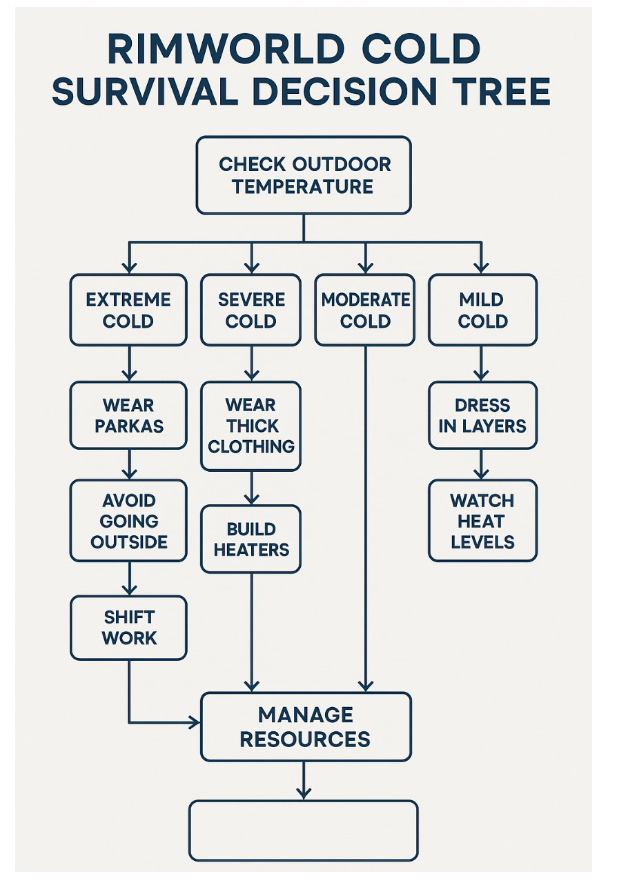 RIMWORLD COLD SURVIVAL DECISION TREE