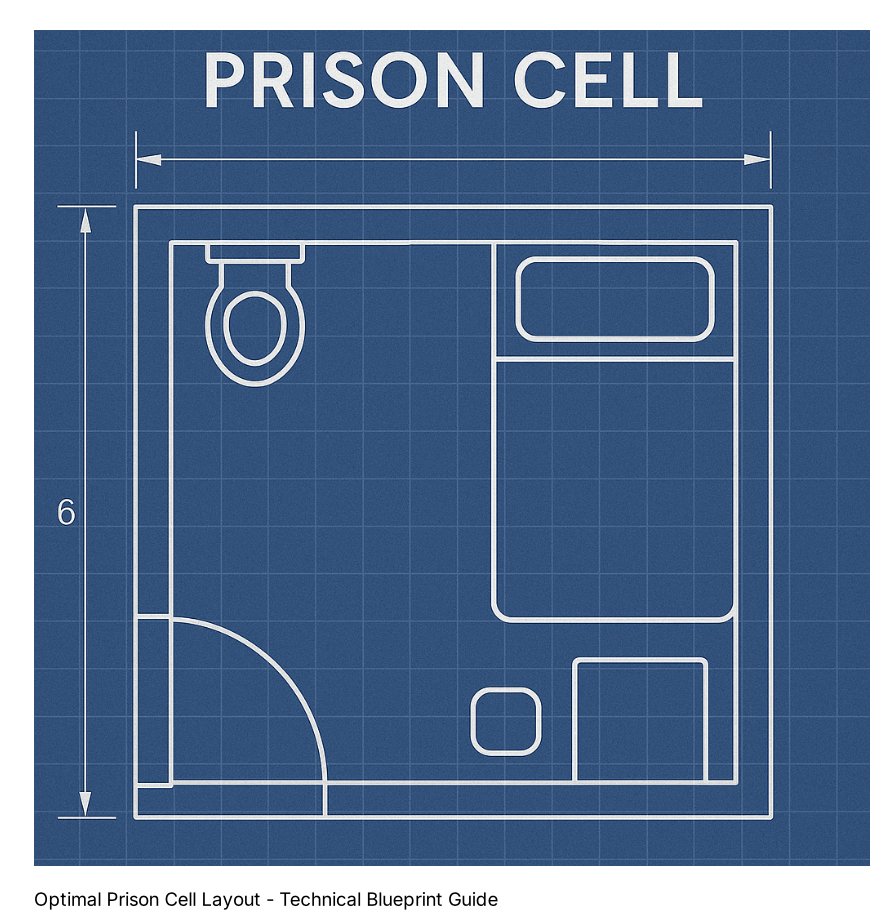 Optimal Prison Cell Layout - Technical Blueprint Guide