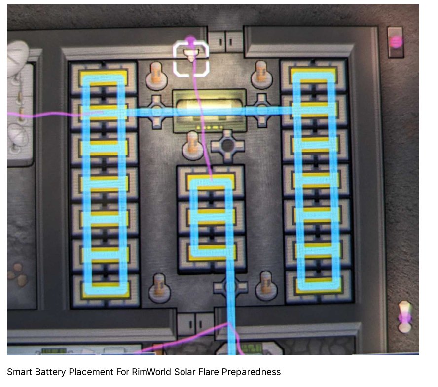 Smart Battery Placement For RimWorld Solar Flare Preparedness